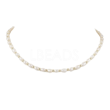 Natural Cultured Freshwater Pearl Beaded Necklaces NJEW-JN05058-1