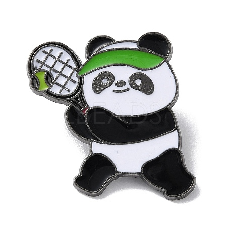 Sports Theme Panda Enamel Pins JEWB-P026-A08-1