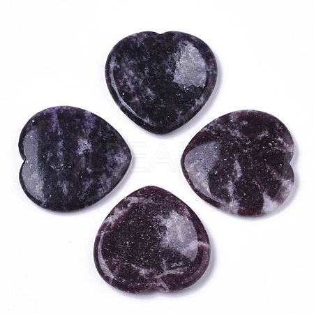 Natural Lepidolite Thumb Worry Stone G-N0325-01D-1