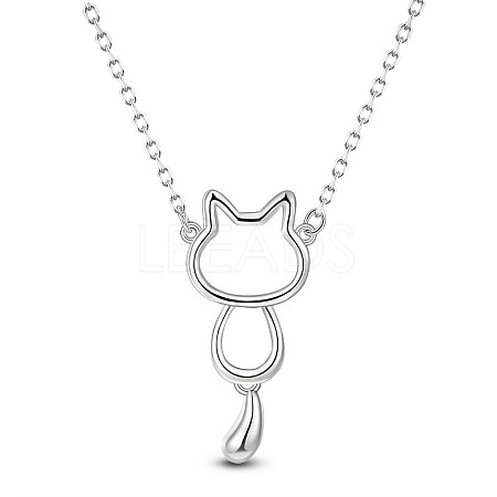 SHEGRACE Rhodium Plated 925 Sterling Silver Pendant Necklaces JN972A-1