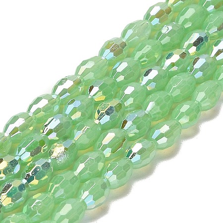 Baking Painted Glass Beads Strands DGLA-D001-02J-1