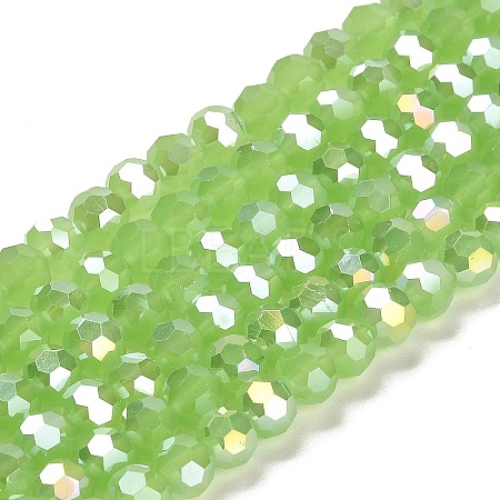 Imitation Jade Glass Beads Stands EGLA-A035-J6mm-B01-1