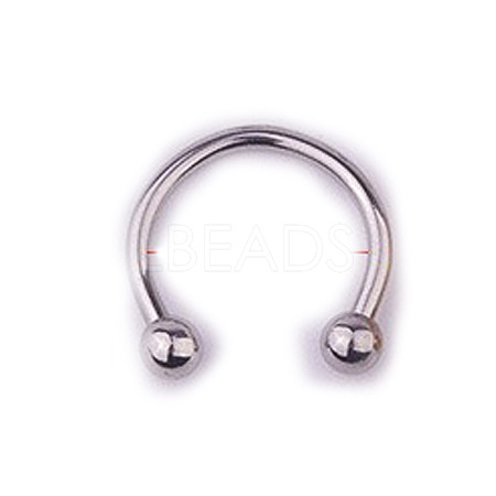 303 Stainless Steel Circular/Horseshoe Barbell Nose Rings WG86D19-04-1