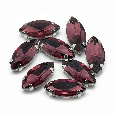 Sew on Rhinestone RGLA-T034-9x18mm-18-1