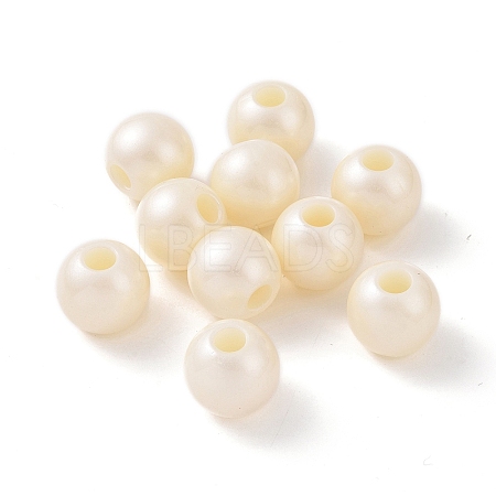 ABS Plastic Imitation Pearl European Beads KY-F019-06A-1