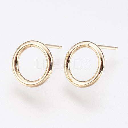 Long-Lasting Plated Brass Stud Earrings KK-K227-061G-NF-1