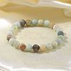 Natural Amazonite Bead Stretch Bracelets BJEW-K212-B-007-3