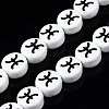 Handmade Porcelain Ceramic Beads Strands PORC-S502-032D-1