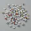 Brass Grade A Rhinestone Spacer Beads RSB034NF-1