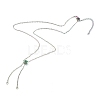 Ion Plating(IP) 304 Stainless Steel Slider Necklace Makings AJEW-JB00950-02-1
