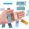 Biyun 54Pcs 9 Colors Microfiber Leather Labels DIY-BY0001-13-3