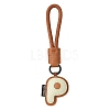 PU Leather Letter Pendant Decoration HJEW-YWC0002-001P-1