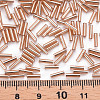 Plated Glass Bugle Beads SEED-S046-01B-39A-4