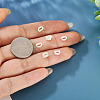 6Pcs 925 Sterling Silver Hollow Initial Beads STER-TA0001-53D-7