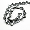 Grade AA Non-magnetic Synthetic Hematite Heart Beads Strands G-F161-18-2
