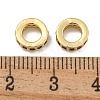 Rack Plating Brass Micro Pave Clear Cubic Zirconia Beads KK-U030-32G-05-2
