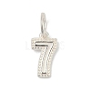 Number Series 925 Sterling Silver Charms STER-Q002-01H-1