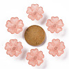 Transparent Frosted Acrylic Bead Caps MACR-S371-04A-763-3