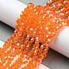 Transparent Electroplate Glass Beads Strands EGLA-A039-T2mm-A11-4