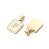Ion Plating(IP) 304 Stainless Steel Pave Shell Pendants X-STAS-G327-01G-F-2