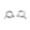 Non-Tarnish 304 Stainless Steel Spring Ring Clasps STAS-Q215-45P-01-1