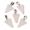 Natural Rose Quartz Pendants G-B127-04P-13-2