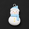 Christmas Opaque Resin Pendants RESI-G043-A02-3