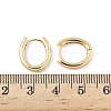 Oval Brass Hoop Earrings EJEW-D320-09G-5