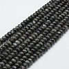 Natural Larvikite Beads Strands X-G-G665-06-6x4mm-1