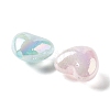 Valentine's Day UV Plating Iridescent Acrylic Beads MACR-D032-06-3