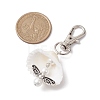 Angel Alloy & Natural Shell Pendant Decorations HJEW-JM02016-04-3