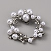 Plastic Imitation Pearl Shoe Decoration AJEW-WH0248-217P-1