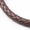 Braided Imitation Cowhide Leather Cord Bracelets for Couple BJEW-JB06443-32