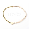 Brass Enamel Curb Chain Necklaces NJEW-JN03482-2