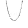 Non-Tarnish 201 Stainless Steel Curb Chain Necklaces for Men NJEW-Q336-08E-P-1