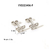 Elegant 304 Stainless Steel Bowknot Stud Earrings LS-CR5364-4-1