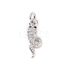 Brass Micro Pave Cubic Zirconia Pendants KK-C012-45P-1