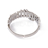 Non-Tarnish 304 Stainless Steel Constellation Open Cuff Ring for Women RJEW-C035-01E-P-3