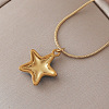 Vintage Ocean 304 Stainless Steel Enamel Starfish Pendant Necklaces for Women LS-FT5866-4