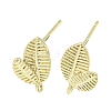 Left and Right Brass Stur Earring Findings LS-KK-R154-08G-1