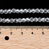 Electroplate Transparent Glass Beads Strands EGLA-A035-T4mm-A19-4