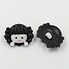 Acrylic Shank Buttons BUTT-E047-02-2