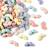 100Pcs UV Plating Opaque Acrylic Beads OACR-YW0004-23-1