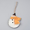 Christmas Snowman Iron Ornaments HJEW-G013-05-1