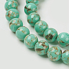 Sea Shell and Synthetic Turquoise Assembled Beads Strands X-G-G758-07-6mm-3