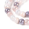 Electroplate Glass Beads Strands EGLA-N019-6mm-04-3