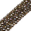 Electroplate Glass Beads Strands EGLA-A034-T10mm-B19-1
