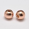 Rack Plating Brass Round Spacer Beads KK-I601-6mm-RG-RS-1