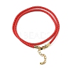 Nylon Milan Cord Necklace Making MAK-M028-01G-22-2