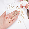 SUNNYCLUE 16Pcs 4 Sizes 201 Stainless Steel Huggie Hoop Earring Findings STAS-SC0004-67G-3